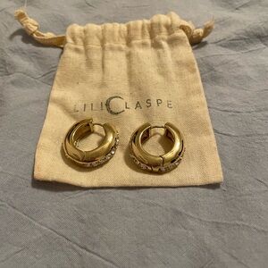 Lili Claspe Gold and Silver Hoop Earrings